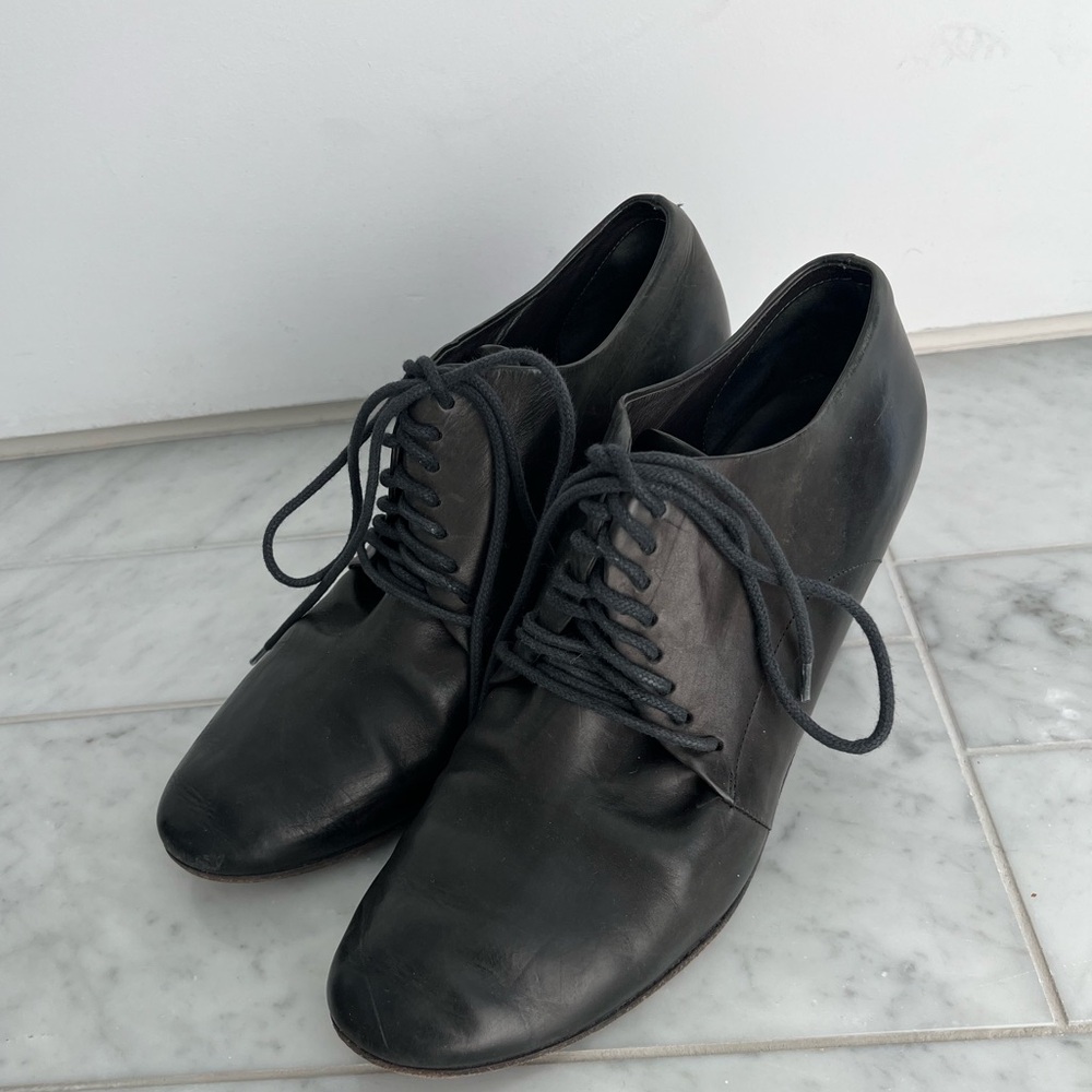 Marsell Black Leather Italian Made Women’s Shoes